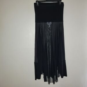 Joseph Ribkoff Sheer Top Womens Size 14 Black Long Sleeve With Cowl Neck Classic